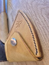 Matched leather sheath & overstrike protectors for Gransfors Bruk wildlife