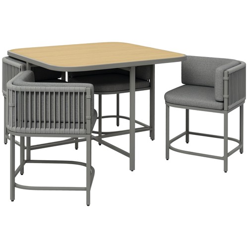 Outsunny seater rattan cube - outsunny, 4