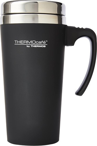 Stainless steel thermos mug - stainless,