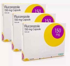 3 x Oral Fluconazole 150mg Thrush Capsule Yeast Infection Antifungal Vaginal UK