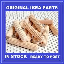 Ikea 101345 MALM HEMNES ALEX NORDLI PLATSA wooden dowels new ORIGINAL parts x12