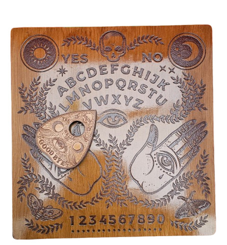 Square handmade spirit board - square,