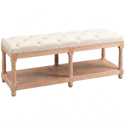 Homcom tier bed end bench - homcom, 2-tier