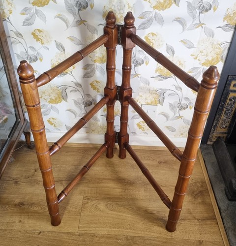 Vintage wooden faux bamboo - wooden,