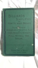 Antique Burroughes & Watts Catalogue in Billiards Simplified Book 19th Century 