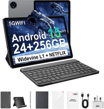 2025 Newest Android 15 Tablet 256GB ROM (1TB TF) 11inch WiFi 8000mah Dual Camera