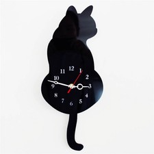 Cat Pendulum Wall Clock Cat