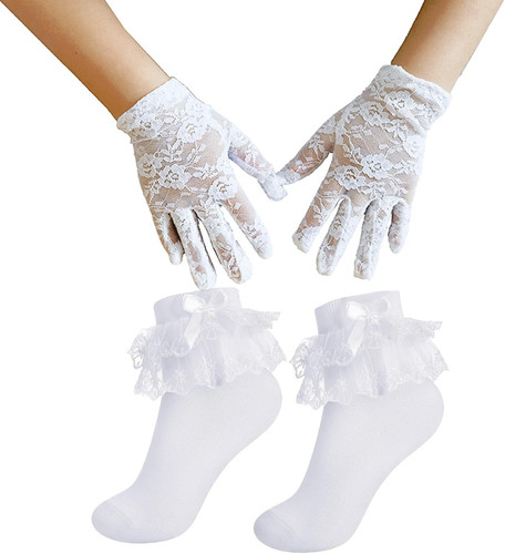 Communion gloves socks - set, for