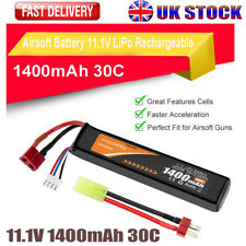 Airsoft RC 11.1V 1400mAh 30C LiPo Stick Battery Dean Style Connector T Plug NEW