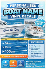 CUSTOM VINYL CUT MARINE BOAT