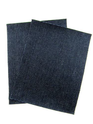 Iron denim patches - on,