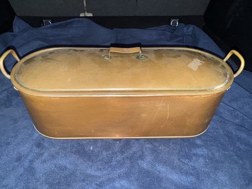 Vintage copper poacher fish - poacher,