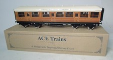 Ace Trains O gauge boxed  C/4  LNER Gresley Teak composite coach mint condition