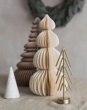 Coffee 3D Honeycomb Paper Free Standing Christmas Tree 