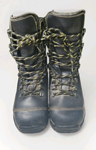 Chainsaw safety leather boots - leather,