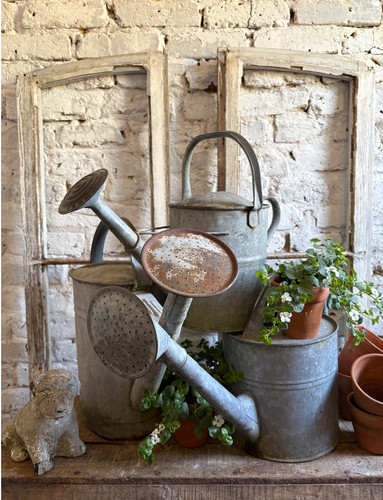 Vintage galvanised metal - galvanised,