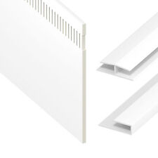 uPVC Vented Soffit 9mm Thick 5m Length Slotted Plastic Fascia Ventilation Board