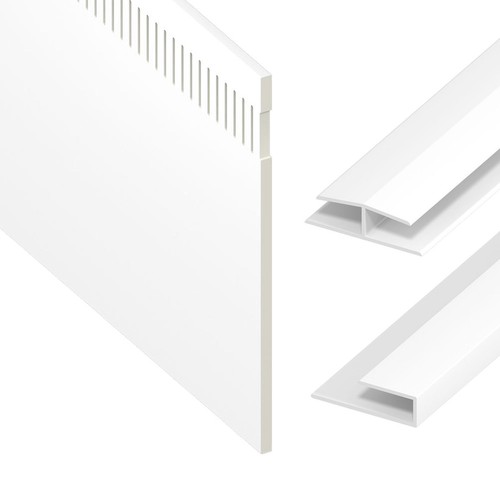 Upvc vented soffit - upvc, 9mm