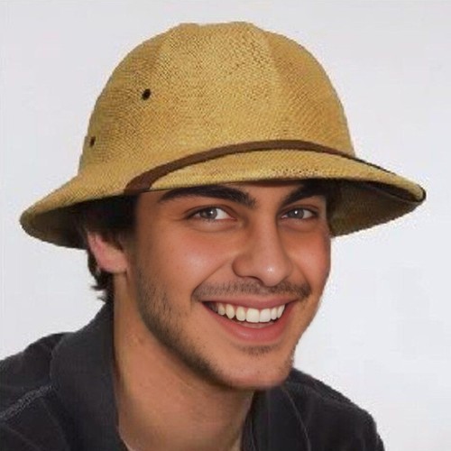 Men straw bucket - men, safari