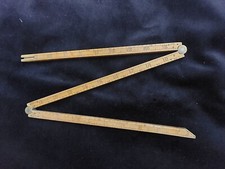 Damaged - Vintage Boxwood & Brass 3 Fold 30" Dip Rod Rule Brewers Barrel Measure