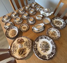 Royal Worcester China Palissy Game Series Dinner and Tea Crockery Sets, vintage