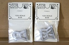 DON WINTER KIT BUILT LGB G GAUGE WHITE METAL WAGON STEPS x 2 DETAILING PARTS nd