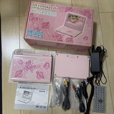 HELLO KITTY Portable DVD Player W/Remote Control & Battery Used Good Condition