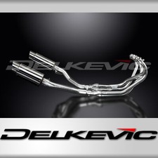 Yamaha XJ600 Diversion 1992-04 Complete Exhaust 4-2 8" Round Stainless Mufflers