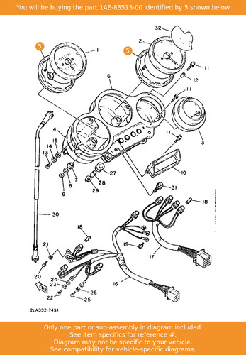 Yamaha damper 1ae 83513 00 - yamaha, damper,