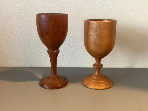 Pair vintage wooden - of,