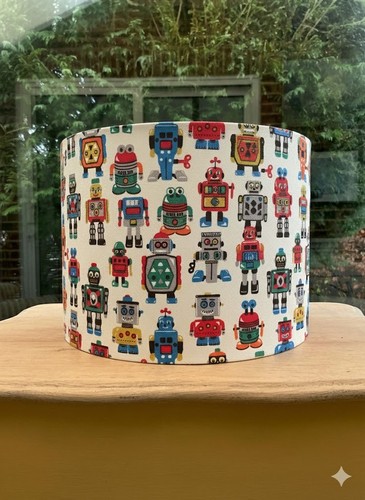 Robots lampshade colourful - robots,