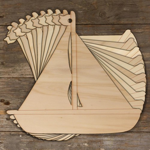 10x wooden yacht craft - wooden,