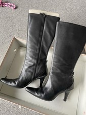 Women's Black Knee High Ted