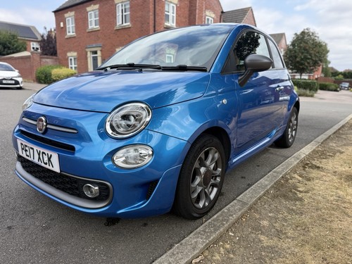 2017 fiat 500s sport - fiat, blue