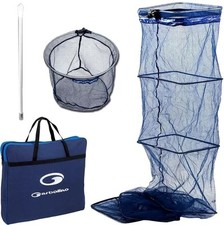 Garbolino 2m Leader Keepnet + Landing Net + Netbag + Bankstick Set Fishing