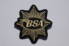 Classic Winged BSA Motorcycle Star - Iron/Sew on Patch - no541