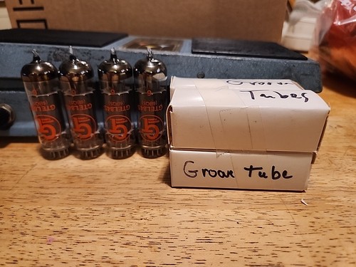 Vintage quad groove tube 6bq5 - vintage,