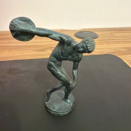 Bronze statue of greek - bronze,