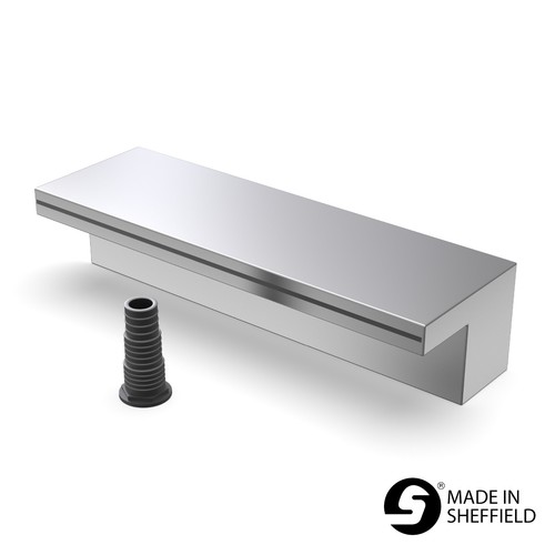 Stainless steel jet - steel, waterfall