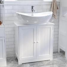 Mondeer Bathroom Under Sink Cabinet Basin Vanity Unit Cupboard Storage 60*60*30