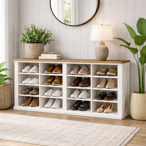 Shoe storage bench - shoe,