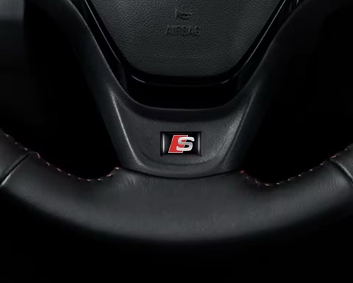2psc audi domed badge - s, 3d
