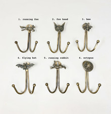 Double Vintage Antique Brass