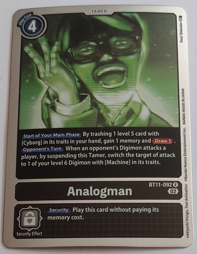 Analogman bt11 092 rare - analogman, r