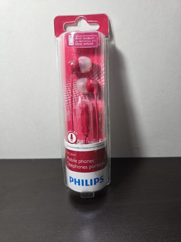 Philips pink ear headphones - pink,