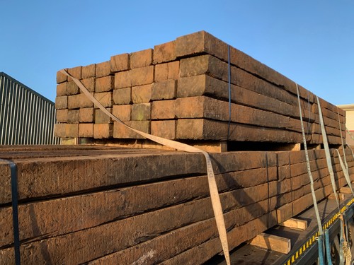 Azobe railway sleepers - railway,
