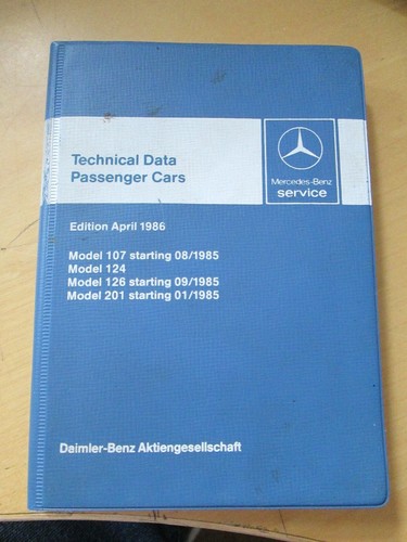 Mercedes technical data - technical,