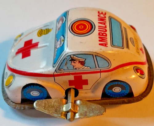 Tin plate ambulance - tin,
