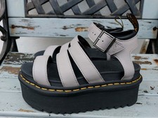 Dr Martens Blaire Quad Sandals. Grey Leather. Size UK 4. US 6. EU 37.