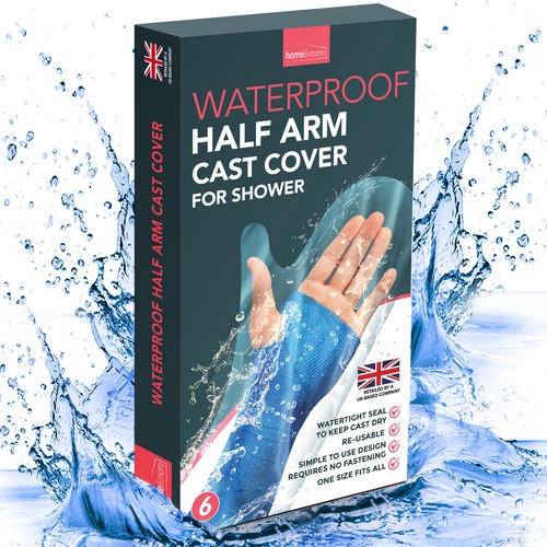 6pk waterproof half arm - half,